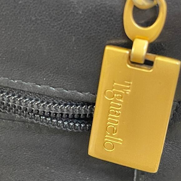 vintage Tignanello black leather shoulder bag - Picture 7 of 14